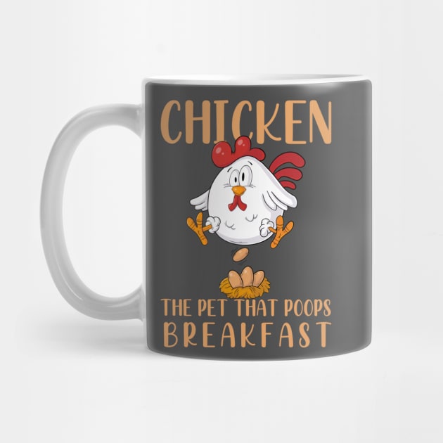 Chicken The Pet That Poops Breakfast by JessicaErinArt